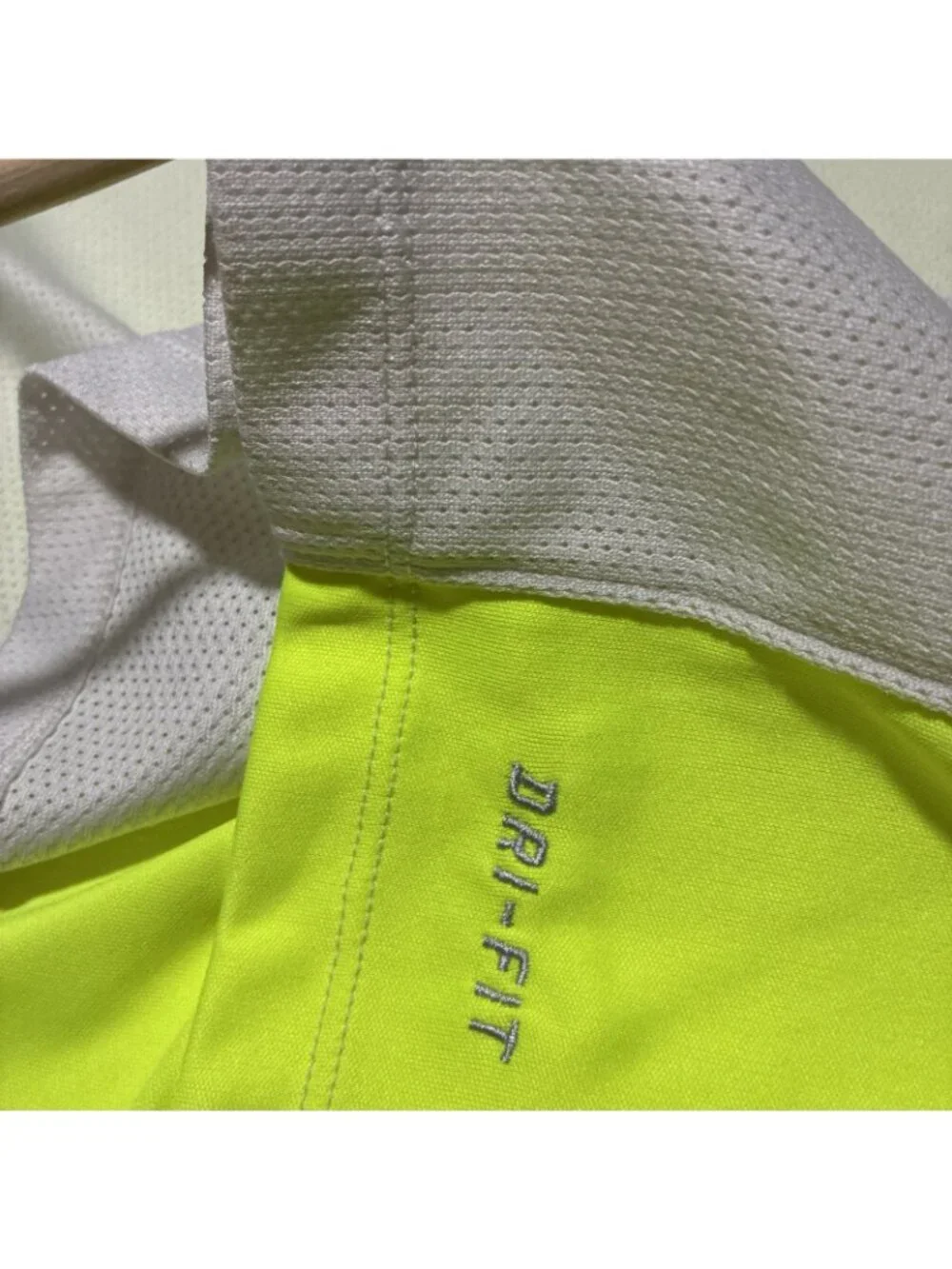 Nike Dry Fit Select Soccer Jersey Neon Volt Yellow Men's Professional Grade S -M